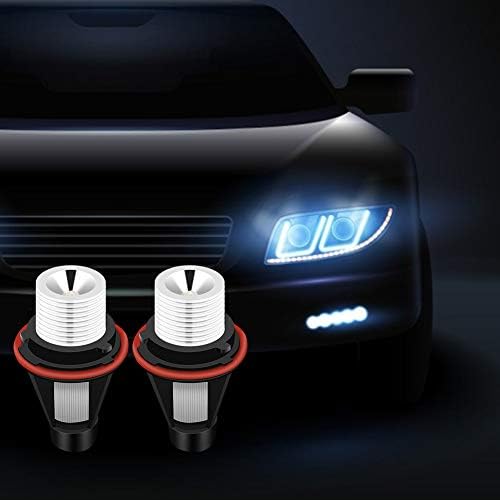 Yosoo Health Gear Angel Eyes LED žarulje, 2pcs 6000K 5W Svijetle automobile LED svjetla Halo prstenovi farovi Fit za E60 E61 E39 E53