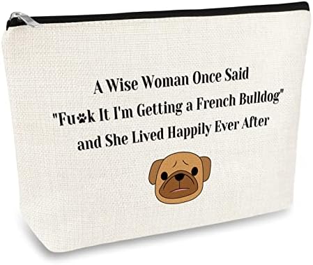 Francuski buldog Lover Pokloni francuski buldog šminka za šminku Buldog PET Travel Cosmetic Bag FrenchIe Lover Lover Pokloni za djevojke
