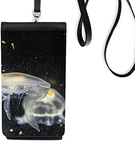 Ocean Jellyfish Naucnosti priroda slika Telefon novčanik torbica Viseće mobilne torbice Crni džep