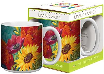 Pozdrav bez drveta XM28014 John W. Zlatna Artful Jumbo Šolica, 20 unce, Bretanja španijel