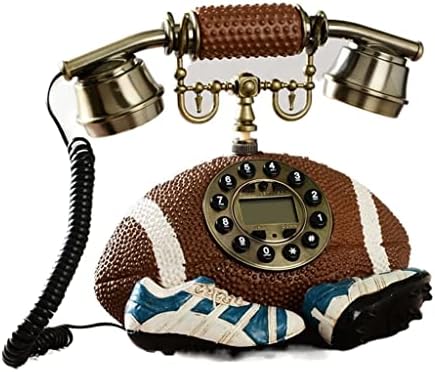 Seasd Retro nostalgična stara ragbi kuglica Telefon Početna Fiksni telefon Fotografija Fotografija Dekorativni kreativni ukrasi