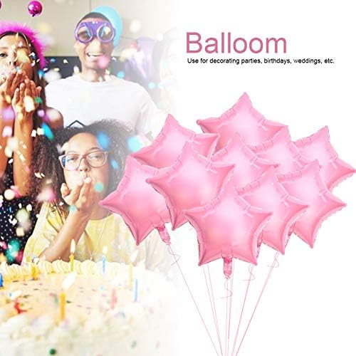 PLplaaoo 10pcs 10 Baloni u obliku zvezde aluminijski film balon rođendan zabava ukras balona plutajući balon za vjenčanje rođendanske