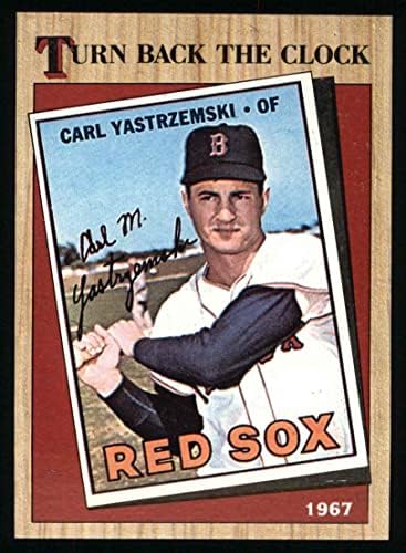 TOPPS 1987 # 314 Okrećite leđa Carl Yastrzemski boston Red Sox Nm / MT Red Sox