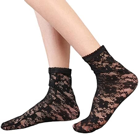 Čarape za čipke za žene za žene ruffle čarape žene Fishnet gležnjače ženske čarape debele atletske čarape muškarci