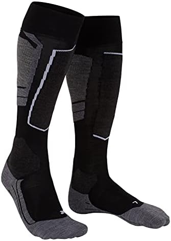 Falke ženske skijaške čarape SK4, Merino vuna, visoka koljena, svijetlo jastuk, prozračna brzo suha, zimska atletska čarapa, 1 par
