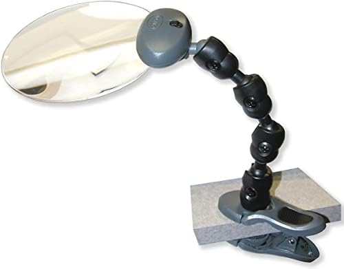 Carson optička LED kopča za pričvršćivanje-a-Mag na stolu 2x lupa