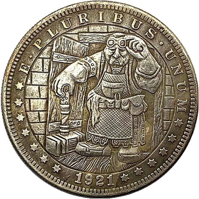 1921. Wanderer Wandering Coins Antique Copper stara srebrna zbirka medalje Coins Coins Silver Coins Relief Commorativne kovanice