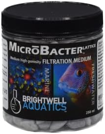 Brightwell Aquatics Microbacter Lattice-Nitratz, male veličine, prirodni filtracijski medij za smanjenje nitrata za akvarijume, 20