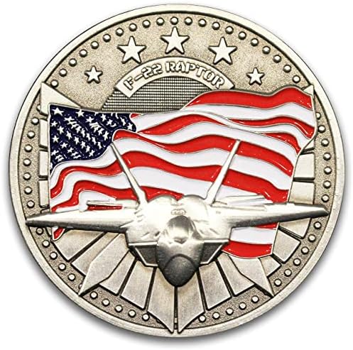 F-22 Raptor aviona Chainge Coin, Fighter avionski novčić! Limited Challenge Coin 2 Dizajnirani od vojnih veterana
