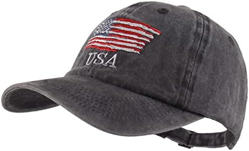 LANGZHEN šeširi američke zastave za muškarce i žene bejzbol kapa sa američkom zastavom Podesiva kapa na otvorenom kamiondžija Snapback