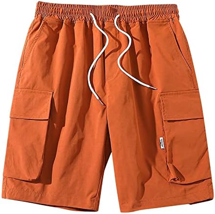 Muške kratke hlače, muški teretni kratke hlače labave ležerne multi-džepne crteže muške šarene za tečare