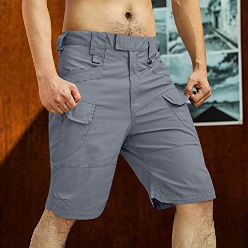 WenKomg1 teretni pantalone za muškarce, vojni camo ripstop boje otporne na vanjske aktivnosti Kampiranje ribolovne taktičke hlače