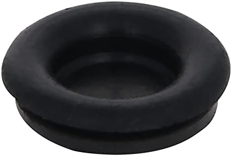30pcs 14 mm gumenu gumenu žicu Grometkets prsten za uši gumenim grobnicama za kabel za ožičenje, crni, aicosineg