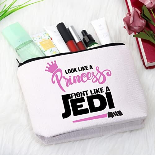 Gjtim Funny film inspirisan Zipper torba za šminkanje Izgleda kao princeza let kao Jedi rođendanski poklon za film Fan