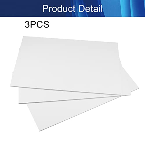 AICOSINEG PVC pjenasta ploča 3mm x 7.87 x 11.81 prošireni PVC Lim lagana kruta pjenasta Plastična ploča idealna za signalizaciju,