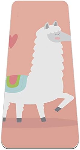 Siebzeh divno alpaka sa srcima Premium debeli Yoga Mat Eco Friendly gumene zdravlje & amp; fitnes non Slip Mat za sve vrste vježbe joge i pilatesa