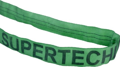 Mazzella RS60 poliester okrugli Sling, beskrajne, zelena, 10 'Dužina, 1 3/4 širina, 6000 lbs vertikalni kapacitet opterećenja