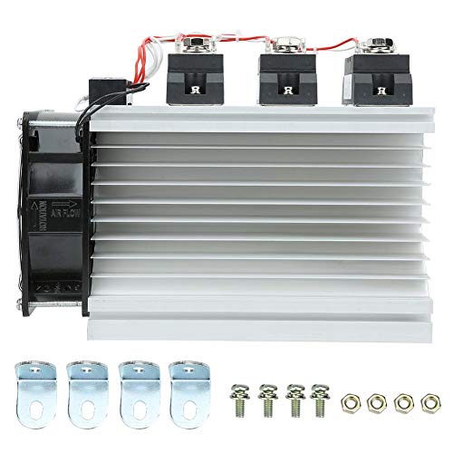 3-fazni relej čvrstog stanja 4 - 32V DC ulazna kontrola 30-480V AC SSR relej sa MOC3083 zaštitom + aluminijumski hladnjak + električni