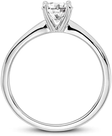 ISAAC WOLF 5 Karat ovalno izrezan originalni Moissanite dijamant VVS1 vjenčani prsten od 10k punog bijelog, žutog ili ružičastog zlata