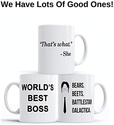COOL Af Bears Beets Battlestar Galactica Shot Glass - Kancelarijska roba | smiješni novitet poklon za muškarce i žene-naočare inspirisane