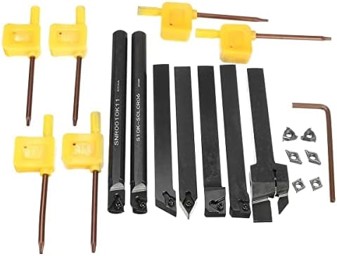 Strug Indeksibilni karbidni umetak set alata za alat 7kom 10mm alat za struganje alata za struganje komplet držača šipke sa Dcmt/CCMT