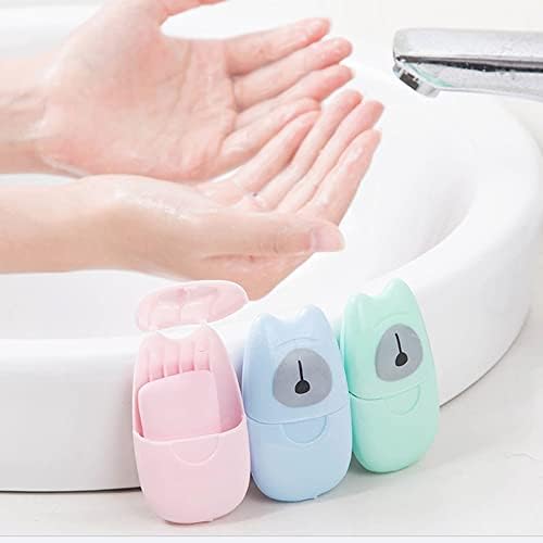 ZCMEB jednokratni mini putni sapun za pranje rublja za rublje za ručno kupatilo Prijenosni bokserski pjene sapuni papirnate listovi