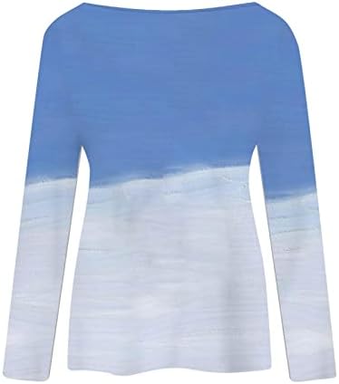 Ženska košulja, štampanje uzoraka u džemperi za vrat Dugi rukav pulover proljeće i jesen Moda 2023 bluza za radnu kancelariju