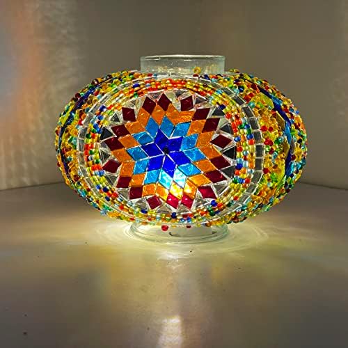 Melidia zamjenski globusi za mozaičke lampe Lampice Turske marokanske mozaičke stolne lampe, labudne mreže ručno rađene turske lustere