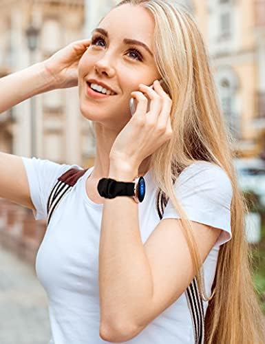 Wearizer 2 PACE kompatibilan za Samsung Galaxy Watch Band Active 2 Scrounchie meka krpa 20 mm Slatki tiskani elastični satovi žene Ženska rastezljiva narukvica tkanina za narukvicu