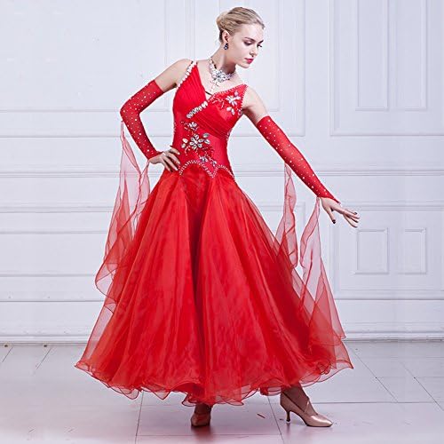 Nakokou Dance Ballroom Takmičenje Kristalne haljine Moderni valcer foxtrot Standardna haljina za dvorištu za žene 1 set