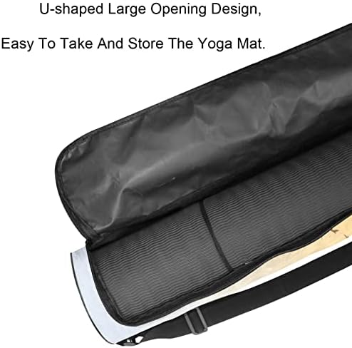 City Construct Silhouette Yoga Mat torbe sa punim patentnim zatvaračem Yoga Carry Bag za žene i muškarce, Vježba Yoga Mat Carrier
