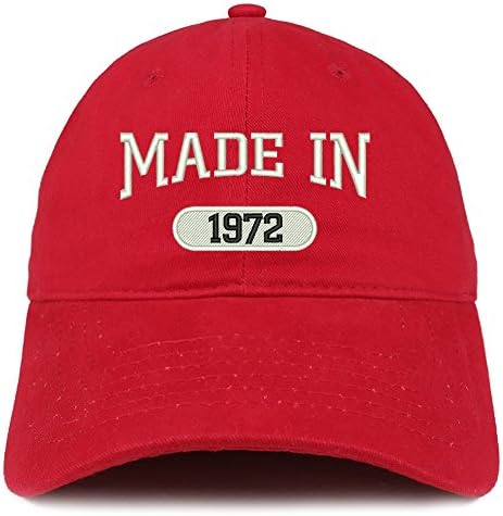 Trendy prodavnica odjeće napravljena 1972. vezena kapa od 51. rođendana od brušenog pamuka