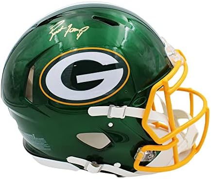 Brett Favre potpisao Green Bay Packers Speed autentični Flash NFL kacige sa autogramom NFL kacige