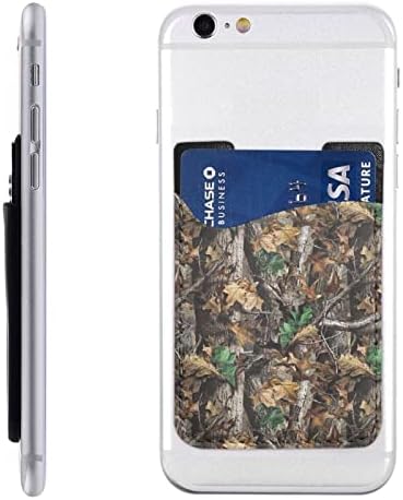Hladno drveće maskirne telefonske kartice PU kožna kreditna kartica ID kućišta 3M ljepljivi rukavi za sve pametne telefone