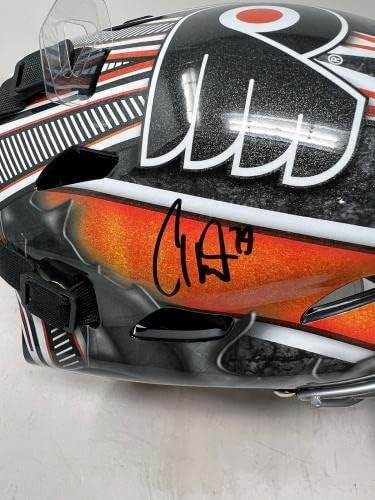 CARTER HART Philadelphia Flyers potpisan Auto pune veličine Golman maska fanatika COA-autograme NHL kacige i maske