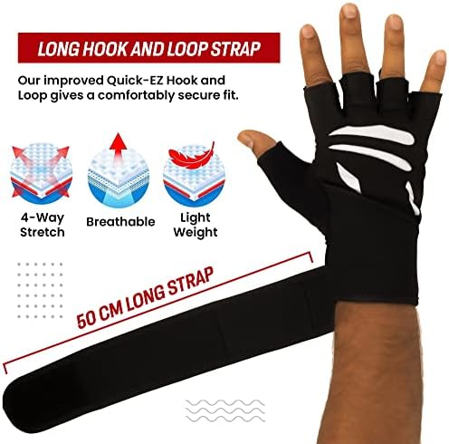 Sapiens rukavice za trening za muškarce i žene - prozračne rukavice za dizanje tegova-rukavice za teretanu sa podrškom za zapešće