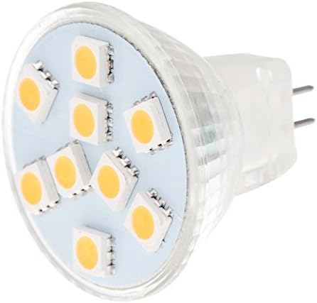 Hero-LED MR11-9T-WW MR11 GU4 LED halogena zamjenska sijalica, 12v AC / DC, 1.8 W, 15-20w ekvivalent, topla bijela 3000K, 5-pakovanje