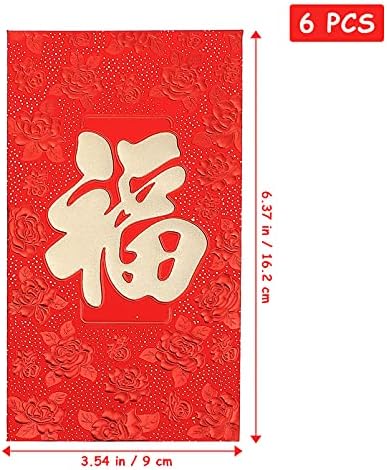 Kineske Nove godine crvene koverte: zodijački Tigar Nova Godina srećni novčani paketi 30kom Lai See Tiger Hong Bao koverta Crvenog