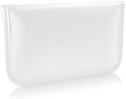 Boxwave Case kompatibilan sa Huawei Honor 9C - elitnom kožnom messenger torbicom, sintetičkim kožnim poklopcem za kovertu za kovertu za Huawei Honor 9c - bjelokosti bijeli
