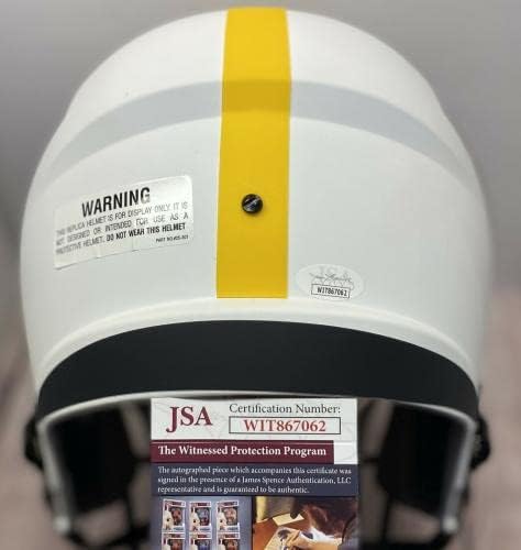 Pittsburgh Steelers Jerome Bettis potpisao Full Size lunarnu repliku kacige Jsa COA-autograme NFL Helmets
