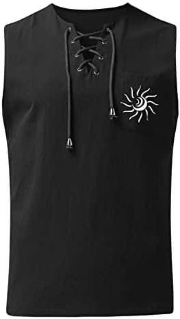 BMISEGM Ljetne majice za muškarce muški proljetni i ljetni vrhovi Casual Sports Beaveleless gornji pamučni prsluk za slikanje muške