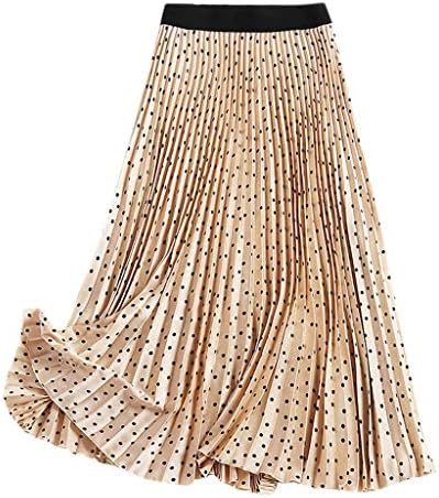 Nreayly Falda ženske duge suknje elastične strugove Pleted Maxi suknje na plaži Boho Vintage Ljeto