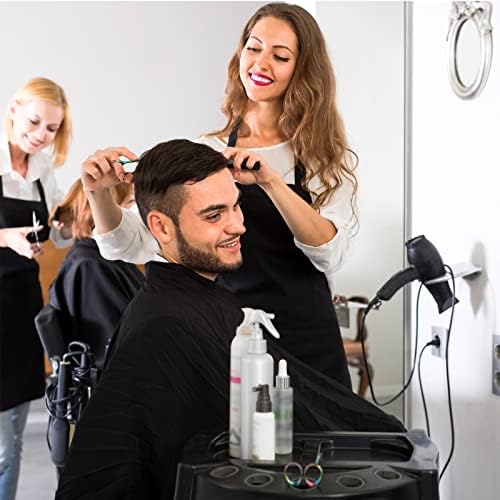 Frizerski salonski ogrtač vodootporna frizura Unisex crni ogrtač za rezanje kose sa kopčanjem kose, kose, bojanje i oblikovanje