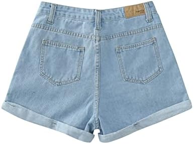 Ženske jean kratke hlače plus veličine casual uznemirene traper kratke hlače zip up rastezanje vintage casual traper kratke hlače