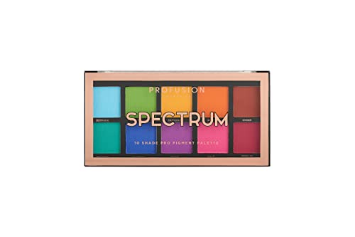 Profusion Cosmetics lagan, gladak, Ultra-Blendable sa visokim & amp; bogata boja-Mini Artistry 10 nijansa sjenilo paleta, spektar