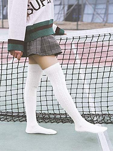 Century Star ženski Casual sportista prugasti preko koljena tanke butine visoke tajice dugačke čarape