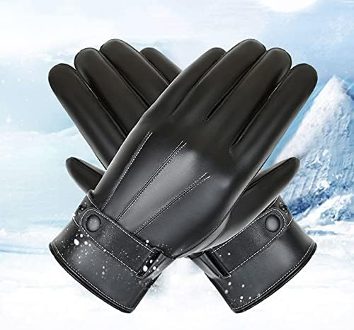 Muške jesenske i zimske kožne Pu rukavice toplo biciklističke sportove na otvorenom zadebljane pamučne rukavice ženske rukavice