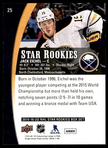 Jack Eichel Rookie Card 2015-16 Gornja palubna kutija zvijezda Rookies # 25