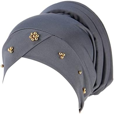 Ženska vintage turbanska kapa velika elastična čvrsta boja komforna ravna šešir jednostruka boja noktiju