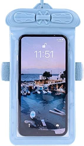 Vaxson futrola za telefon, kompatibilna sa vodootpornom torbicom Tecno CAMON 18T suha torba [ nije film za zaštitu ekrana ] plava